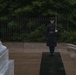 Sentinel stands guard at the Tomb of the Unknown Soldier, Arlington National Cemetery
