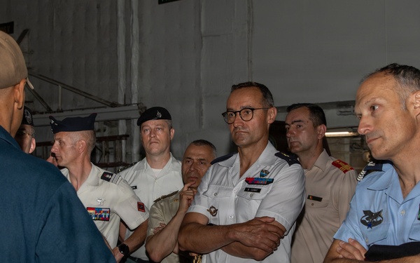 Senior officers from the Center for Higher Military Studies tour the IKE