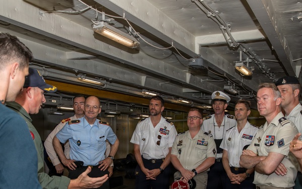 Senior officers from the Center for Higher Military Studies tour the IKE