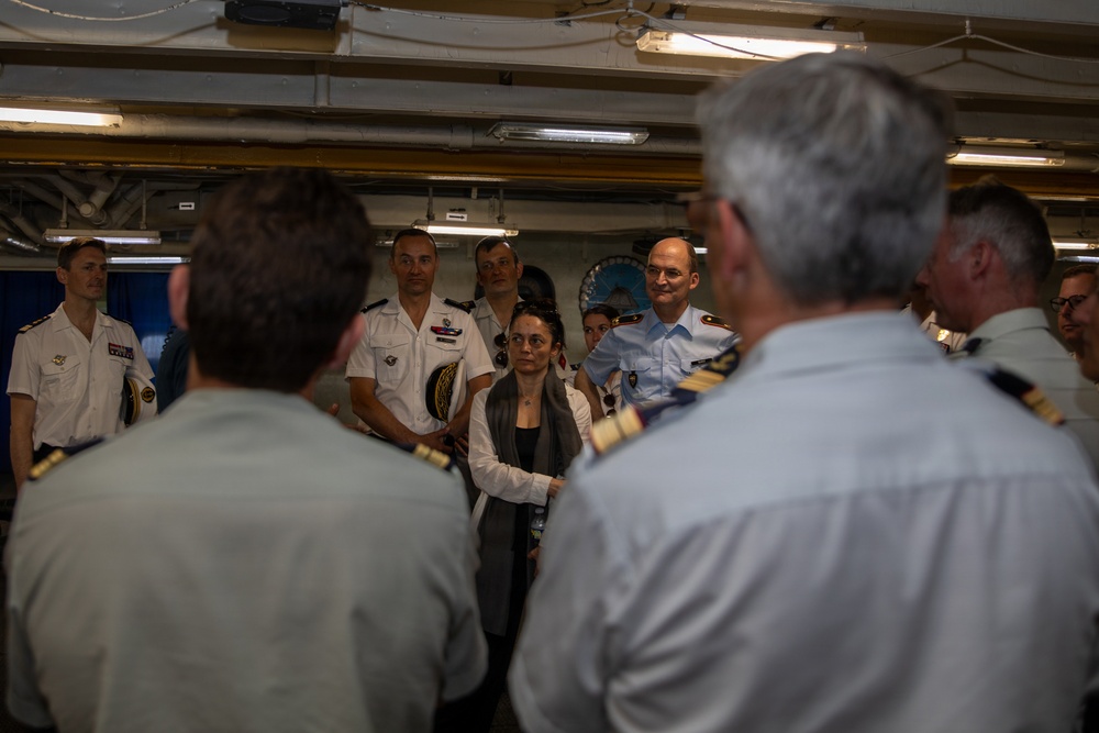 Senior officers from the Center for Higher Military Studies tour the IKE