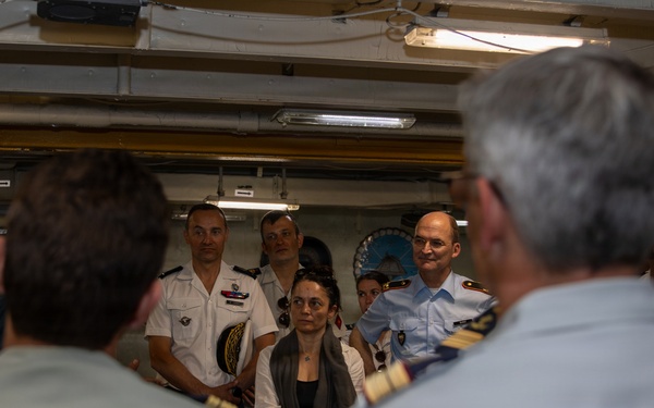 Senior officers from the Center for Higher Military Studies tour the IKE