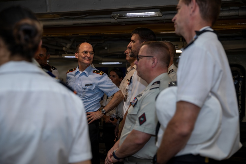 Senior officers from the Center for Higher Military Studies tour the IKE
