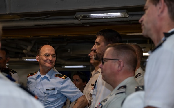 Senior officers from the Center for Higher Military Studies tour the IKE