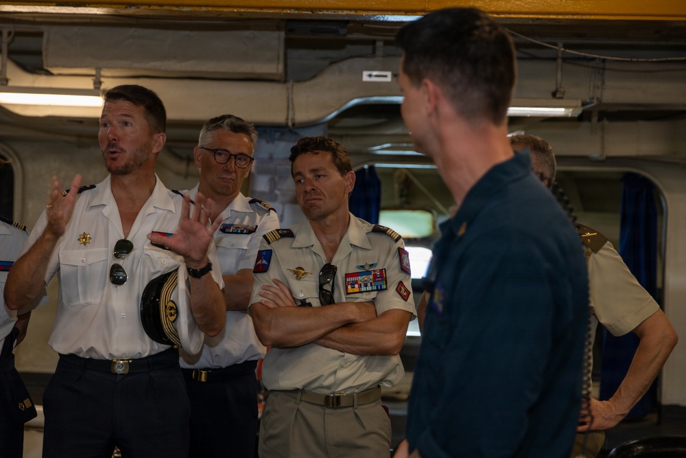 Senior officers from the Center for Higher Military Studies tour the IKE