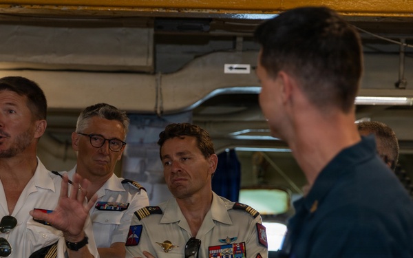 Senior officers from the Center for Higher Military Studies tour the IKE