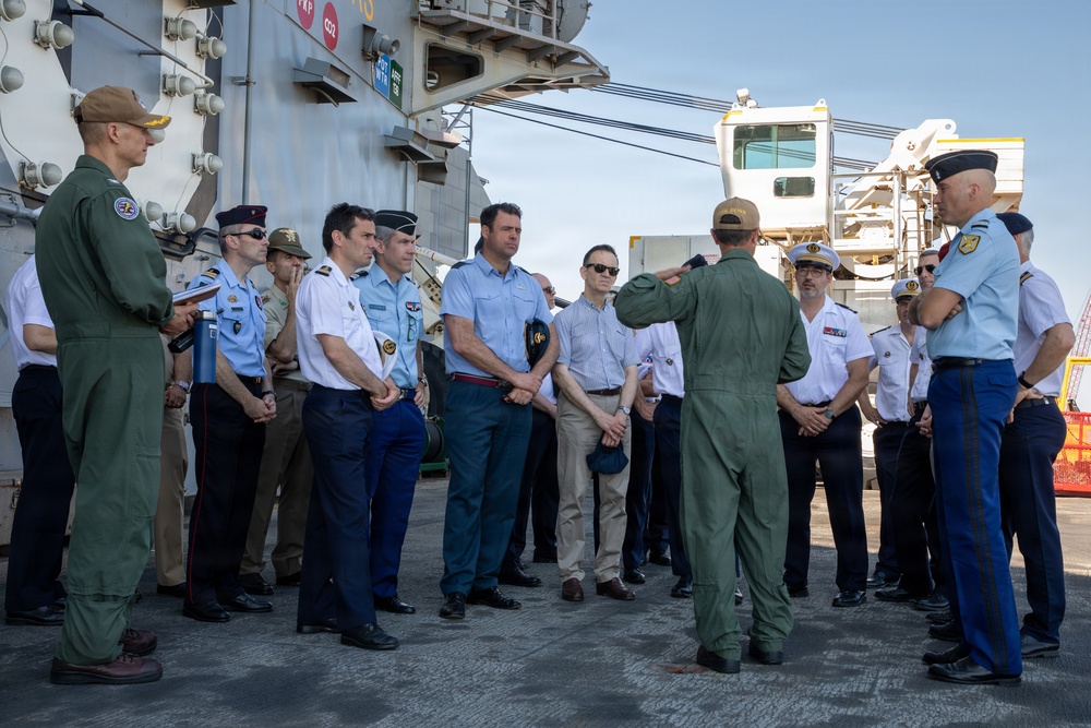 Senior officers from the Center for Higher Military Studies tour the IKE