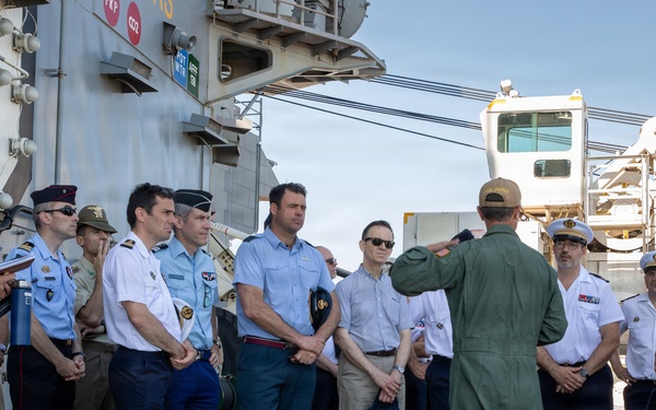 Senior officers from the Center for Higher Military Studies tour the IKE