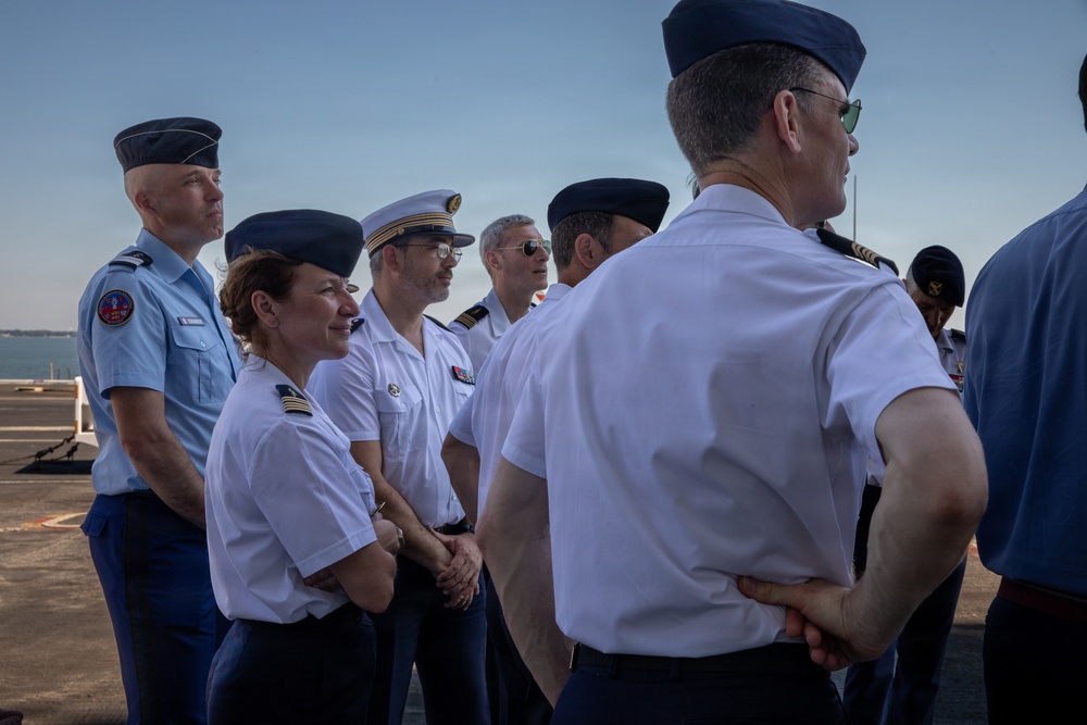 Senior officers from the Center for Higher Military Studies tour the IKE