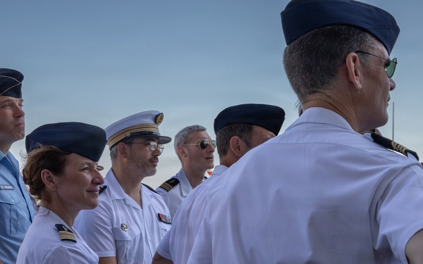Senior officers from the Center for Higher Military Studies tour the IKE