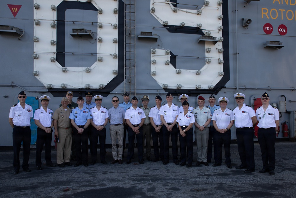 Senior officers from the Center for Higher Military Studies tour the IKE
