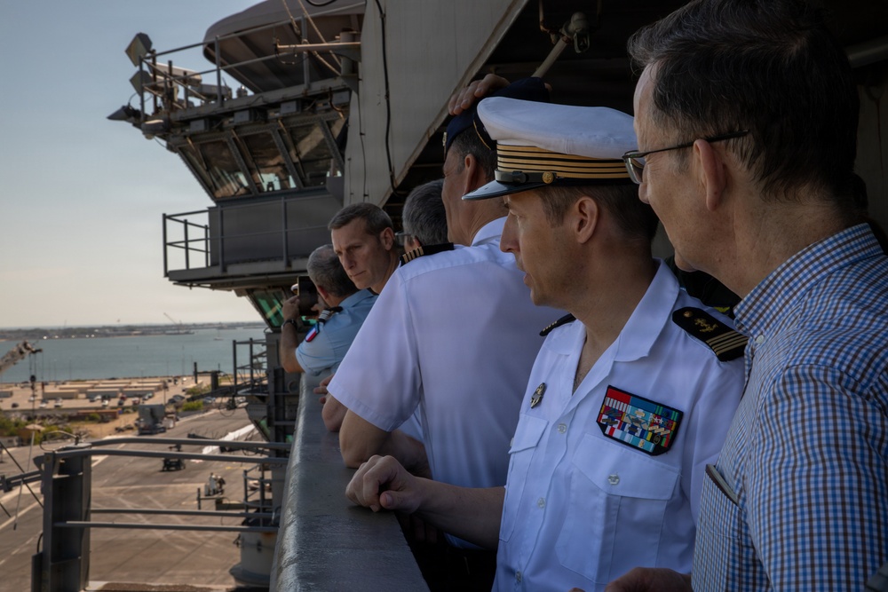 Senior officers from the Center for Higher Military Studies tour the IKE