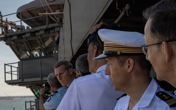 Senior officers from the Center for Higher Military Studies tour the IKE