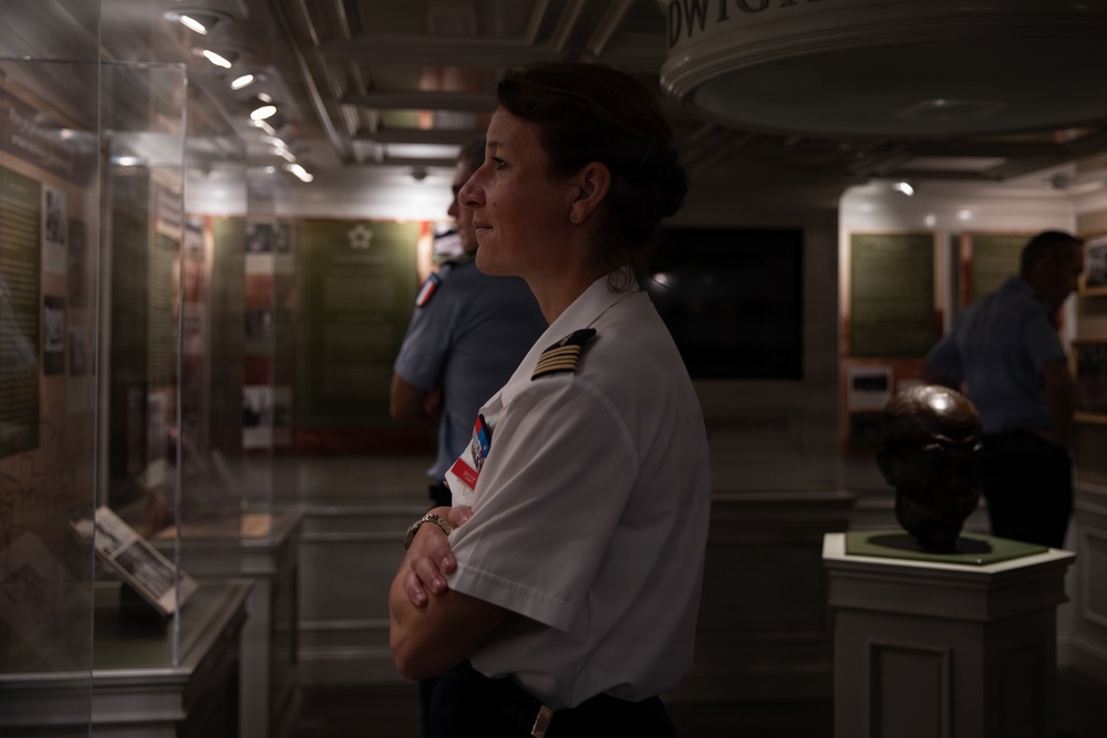 Senior officers from the Center for Higher Military Studies tour the IKE