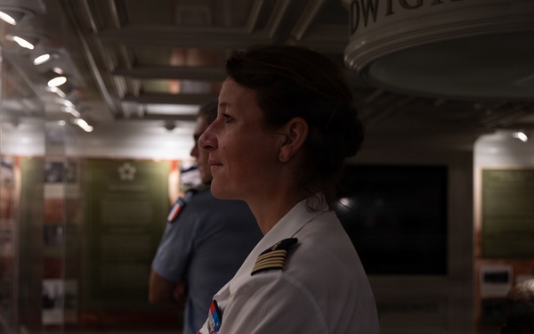 Senior officers from the Center for Higher Military Studies tour the IKE