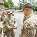 Tennessee Army National Guardsmen congratulates new sergeant