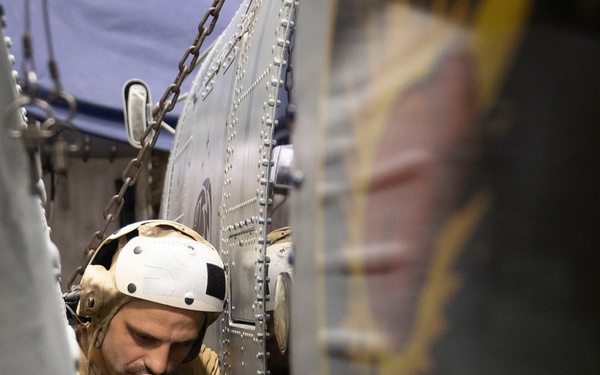 Michael Murphy Conducts Helicopter Maintenance