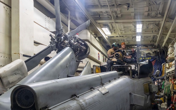 Michael Murphy Conducts Helicopter Maintenance