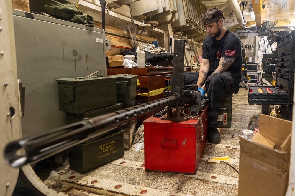 Michael Murphy Conducts Helicopter Maintenance