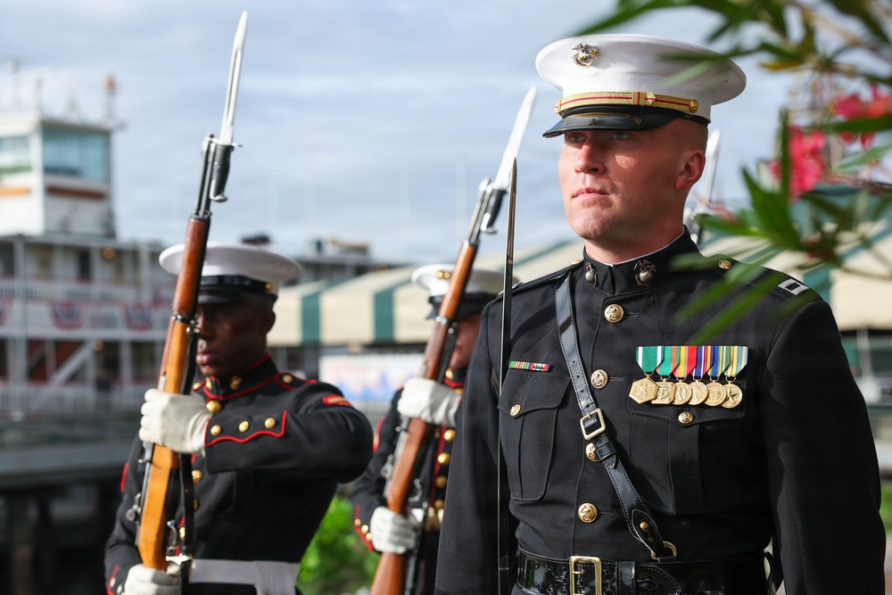 Silent Drill Platoon takes on Sail 250 New Orleans