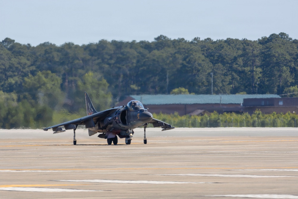 VMA-223 Harrier sundown ceremony