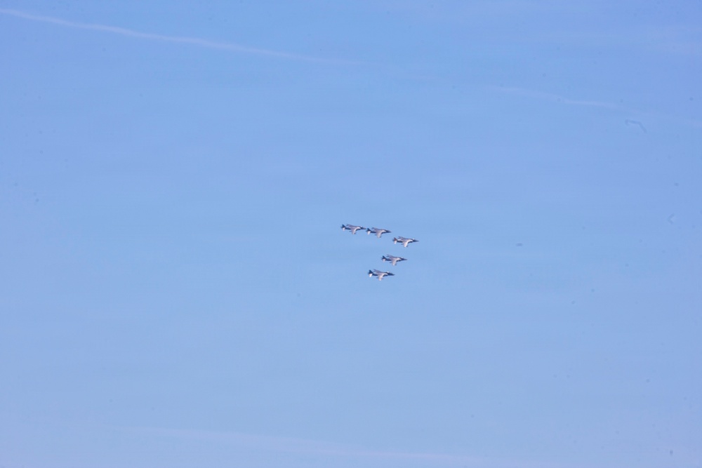 VMA-223 Harrier sundown ceremony
