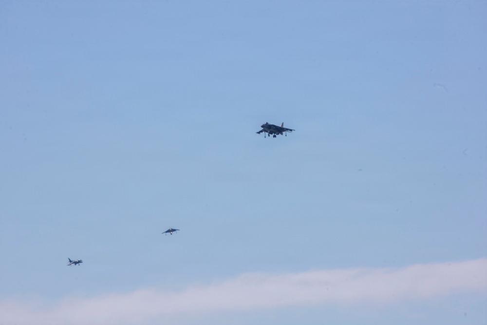 VMA-223 Harrier sundown ceremony