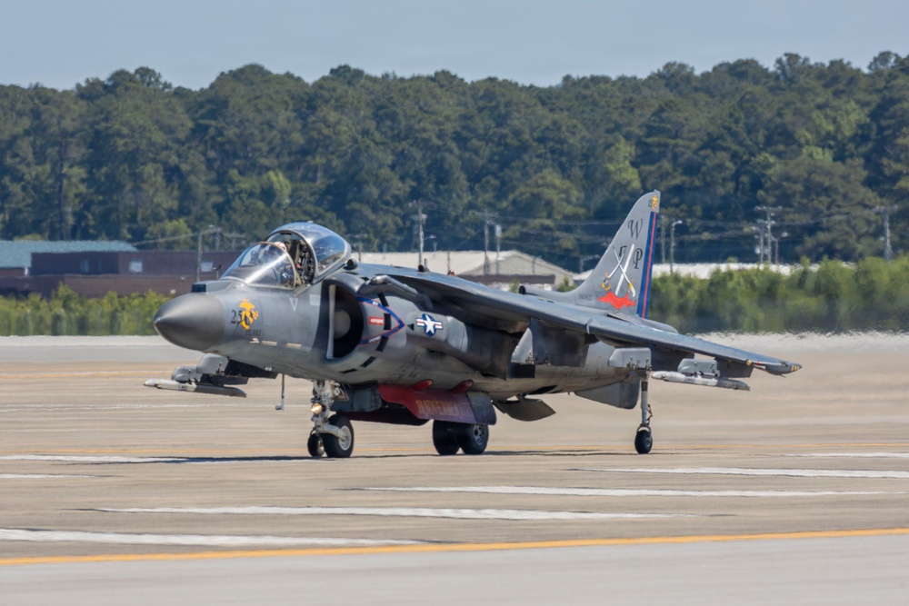 VMA-223 Harrier sundown ceremony