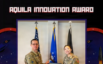 Vandenberg's May 2026 Aquila Innovation Award winner, 1st Lt. Feiyu Xue