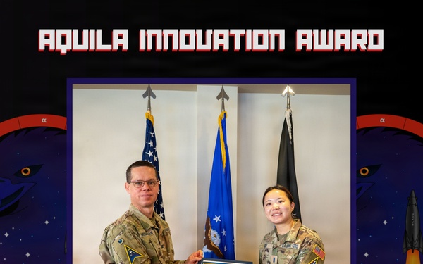 Vandenberg's May 2026 Aquila Innovation Award winner, 1st Lt. Feiyu Xue