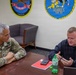 Col. Cornett visits with JROTC Cadre Members