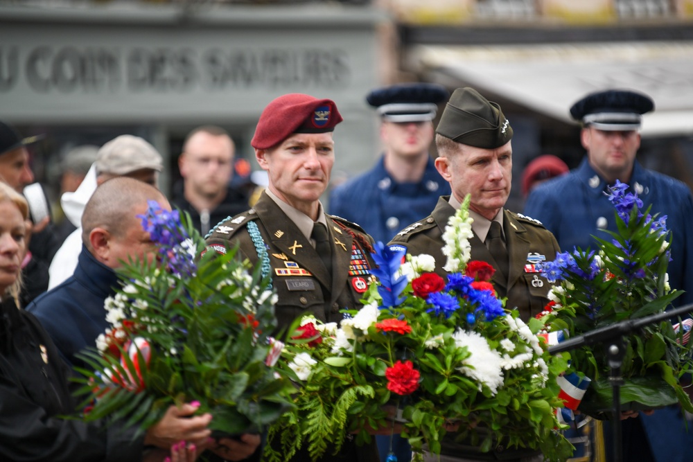 Airborne Ceremony at Sainte-Mère-Église Marks 82nd Anniversary of D-Day