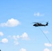Idaho Army National Guard UH-60M Black Hawk helicopter crew conducts water bucket training