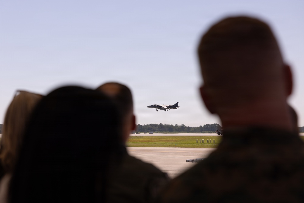 VMA-223 Harrier sundown ceremony