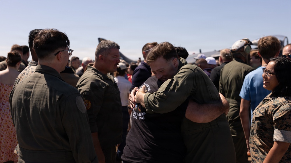 VMA-223 Harrier sundown ceremony