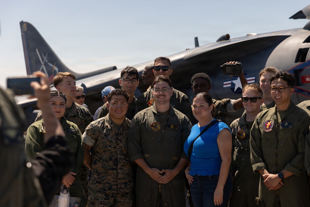 VMA-223 Harrier sundown ceremony