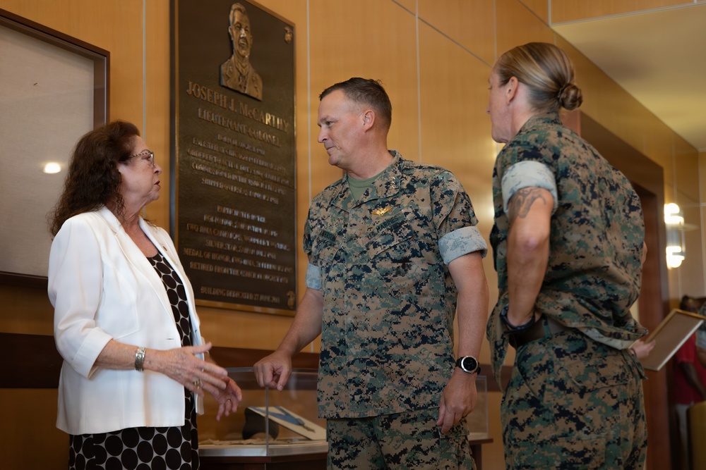 Marine Corps Support Facility New Orleans holds a promotion ceremony for Col. Angela Nelson
