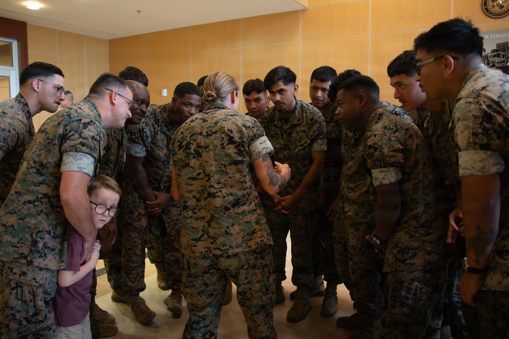 Marine Corps Support Facility New Orleans holds a promotion ceremony for Col. Angela Nelson