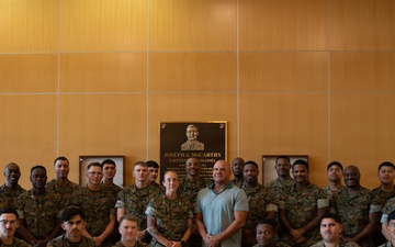 Marine Corps Support Facility New Orleans holds a promotion ceremony for Col. Angela Nelson