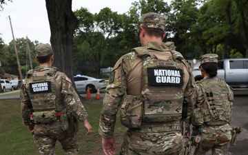 Tennessee National Guard Military Police Provide Security for a high-profile event
