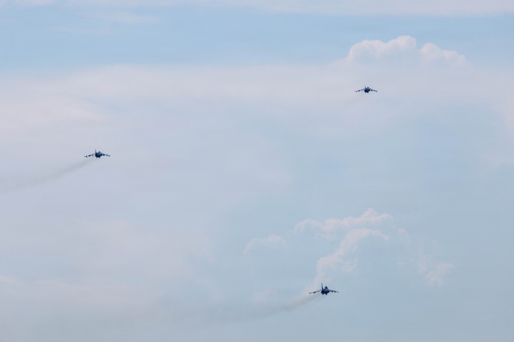 VMA-223  Harrier sundown ceremony