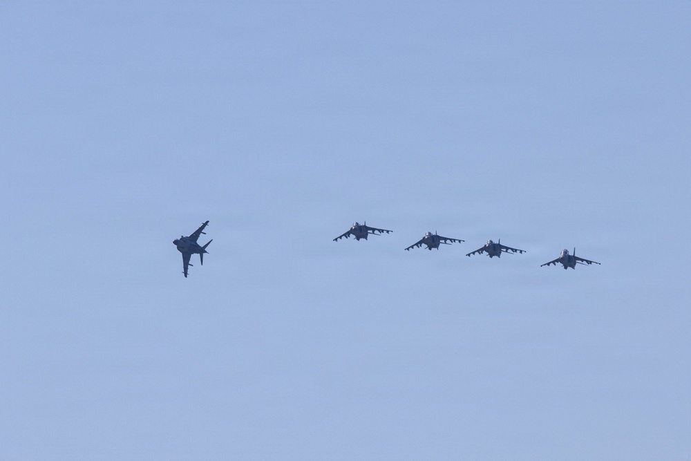 VMA-223  Harrier sundown ceremony