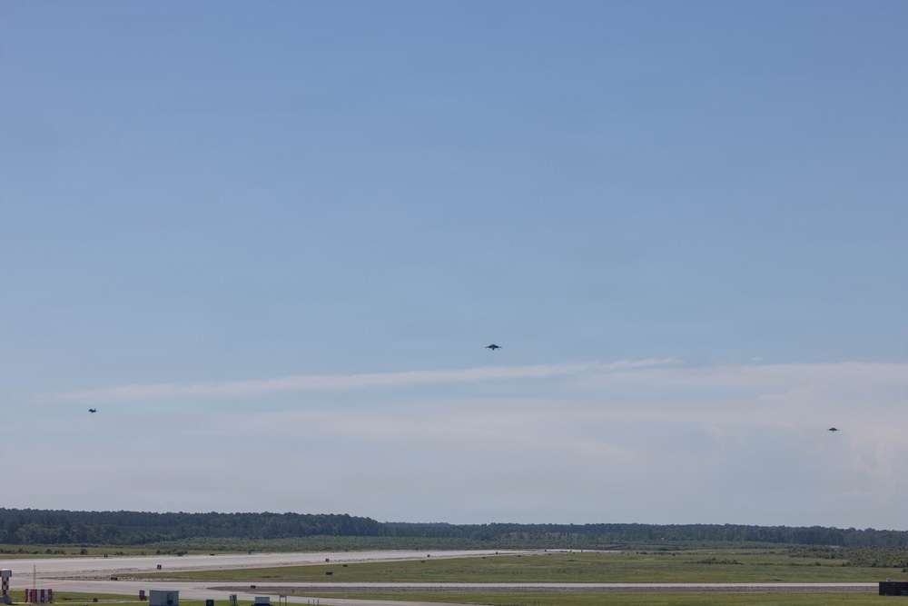VMA-223  Harrier sundown ceremony