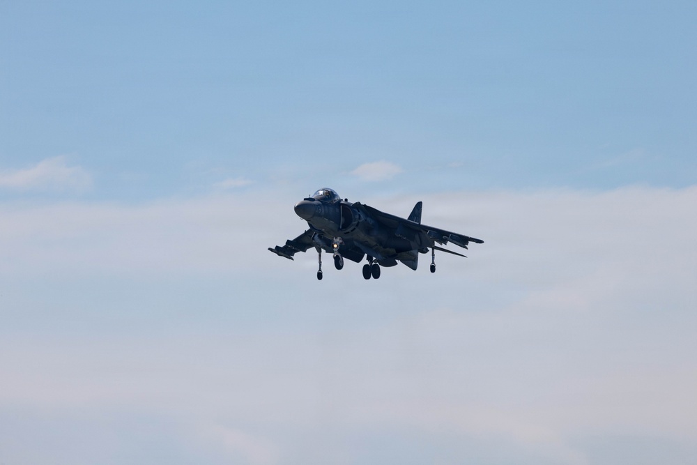 VMA-223  Harrier sundown ceremony