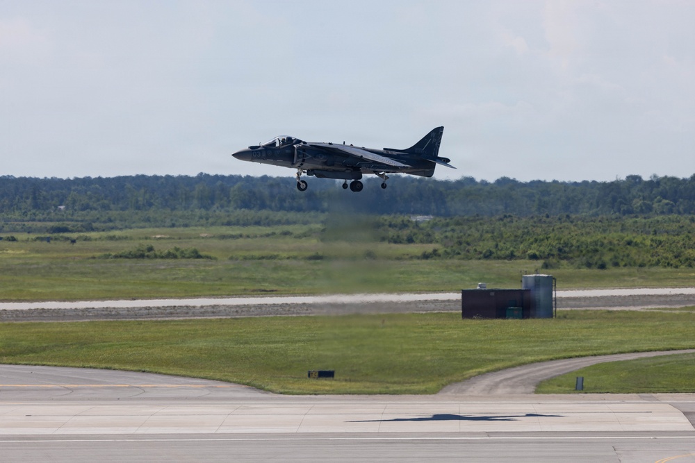 VMA-223  Harrier sundown ceremony