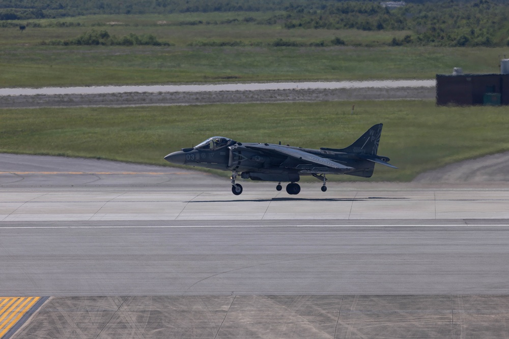 VMA-223  Harrier sundown ceremony