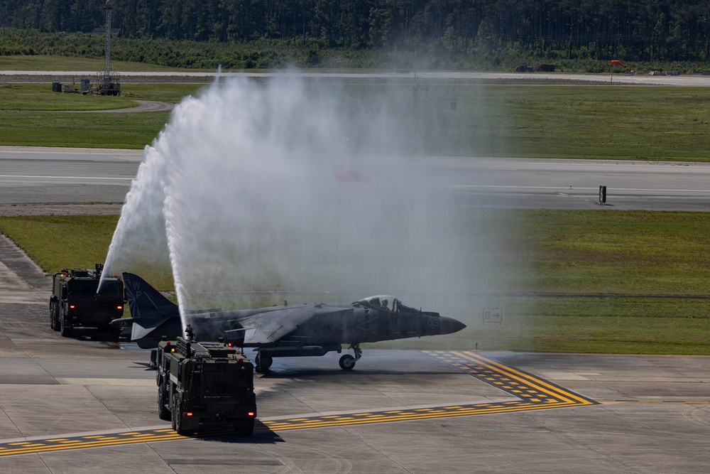 VMA-223  Harrier sundown ceremony