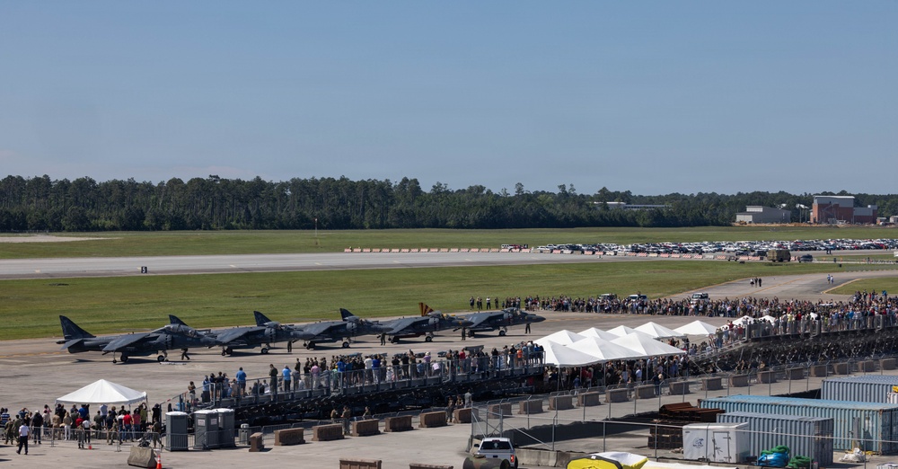 VMA-223 Harrier sundown ceremony