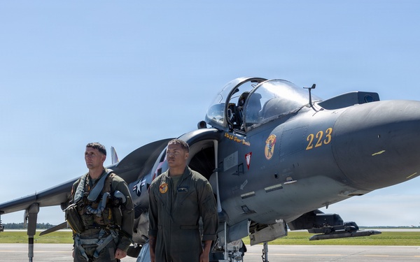 VMA-223  Harrier sundown ceremony
