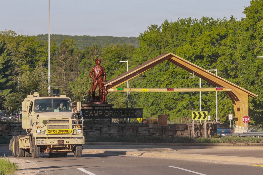 1461st Transportation Company Convoys to the Mackinac Bridge