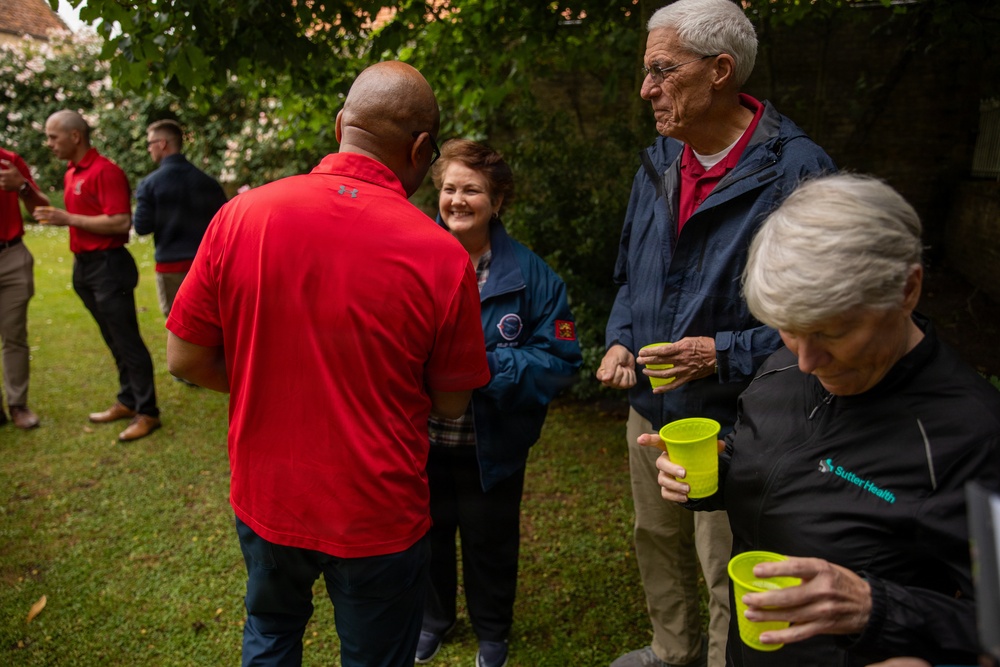 1st Infantry Division Command Team and Soldiers Attend Charles Shay Social